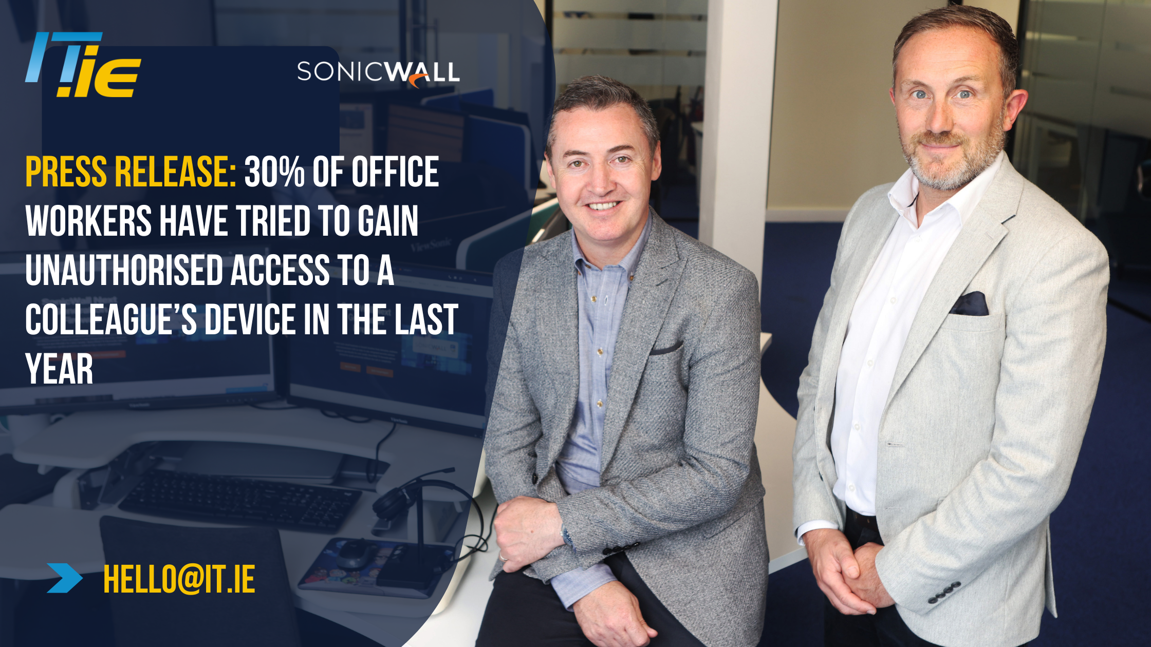 30% of office workers have tried to gain unauthorised access to a colleague’s device in the last year