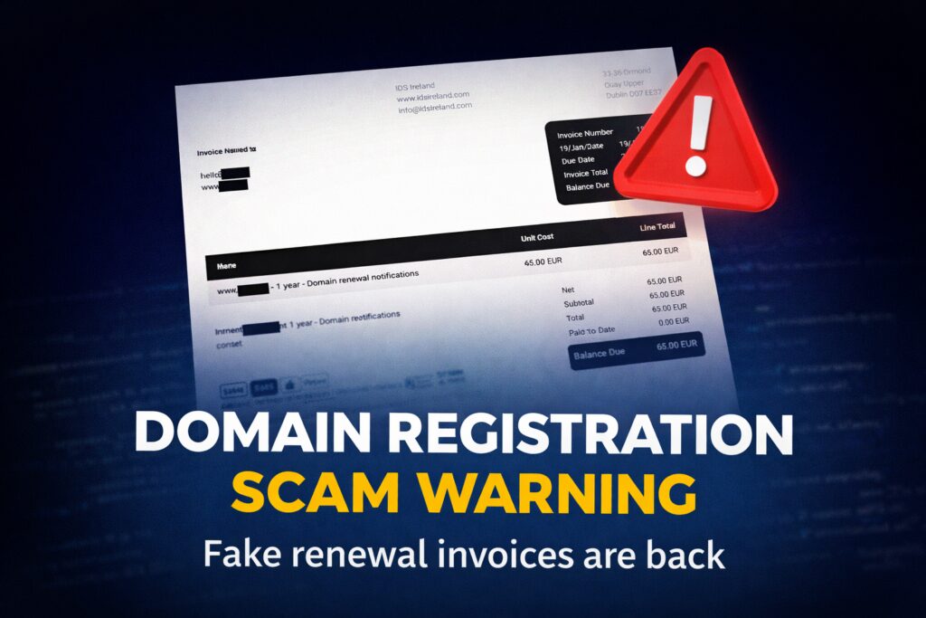 Domain Registration Scam Warning Domain Registration Scam Warning