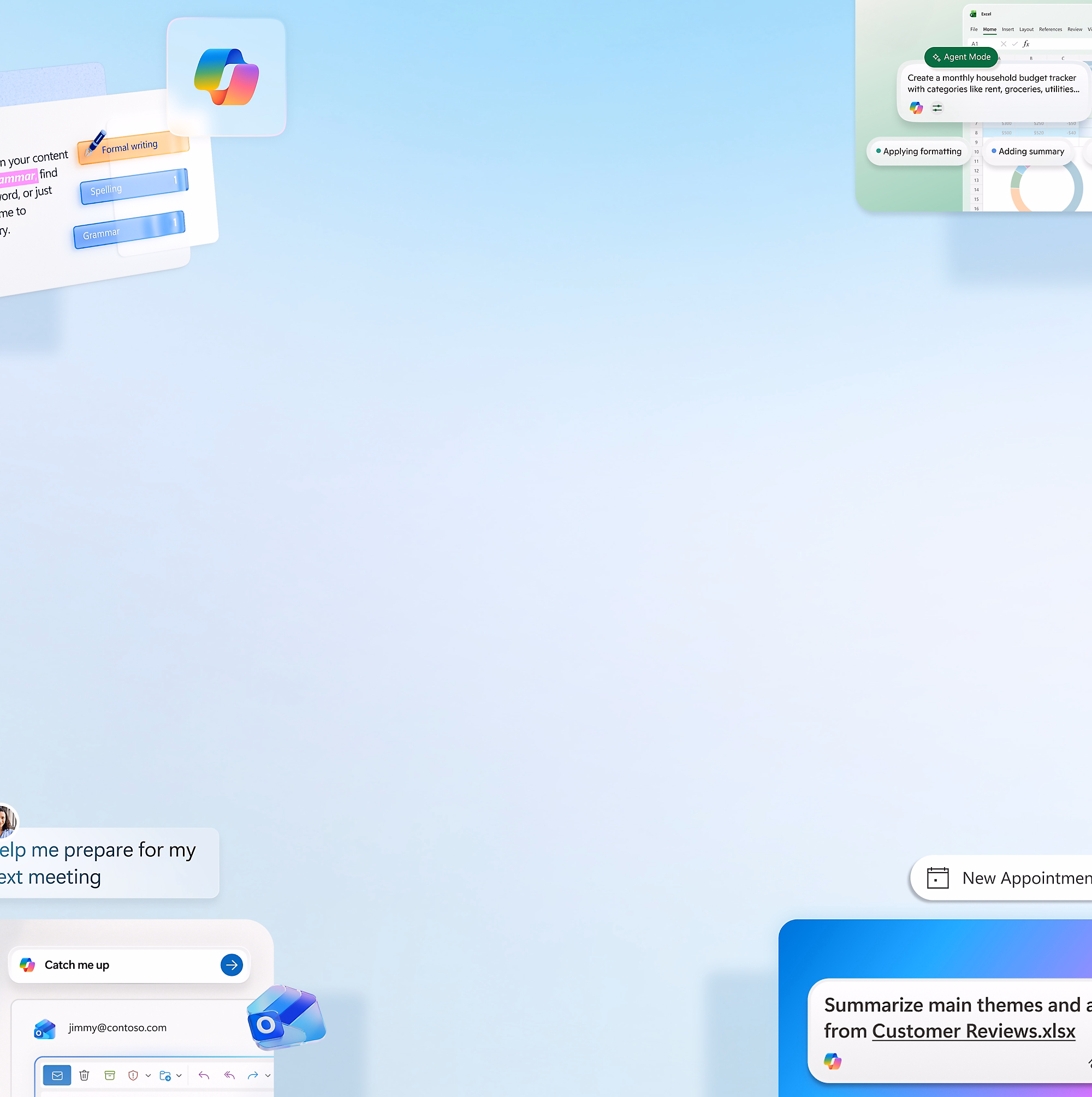Business team using Microsoft 365 Copilot
