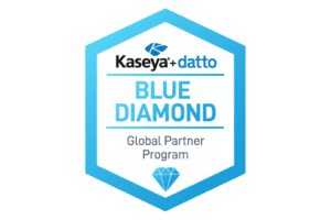 Kaseya Datto Blue Diamond Partner badge